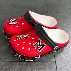 Kids Minnie Mouse Light-Up Red and Black Clogs